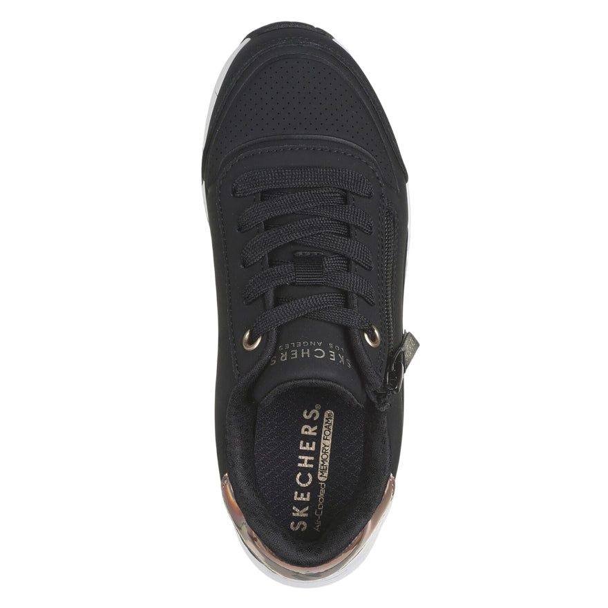 Sneakers junior Skechers UNO Gen1 Zip and Stride (310554L/BKRG) Nero - alto