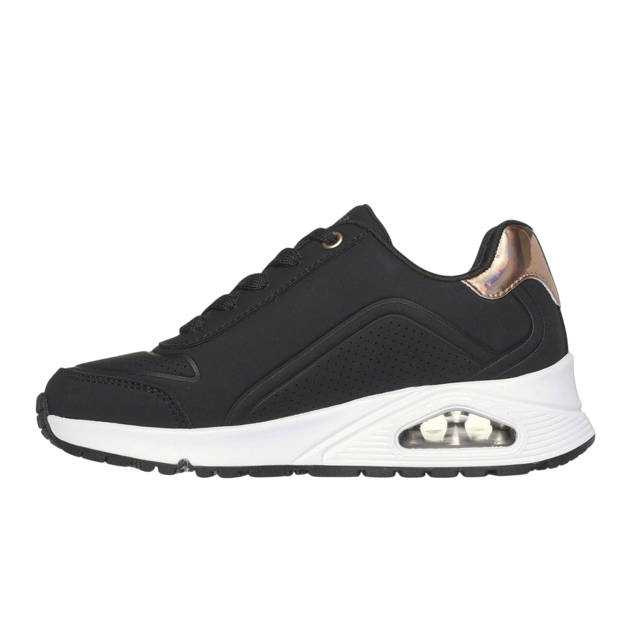 Sneakers junior Skechers UNO Gen1 Zip and Stride (310554L/BKRG) Nero - laterale