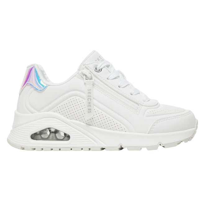 Sneakers junior Skechers UNO Gen1 Zip and Stride (310554L/WHT) Bianco