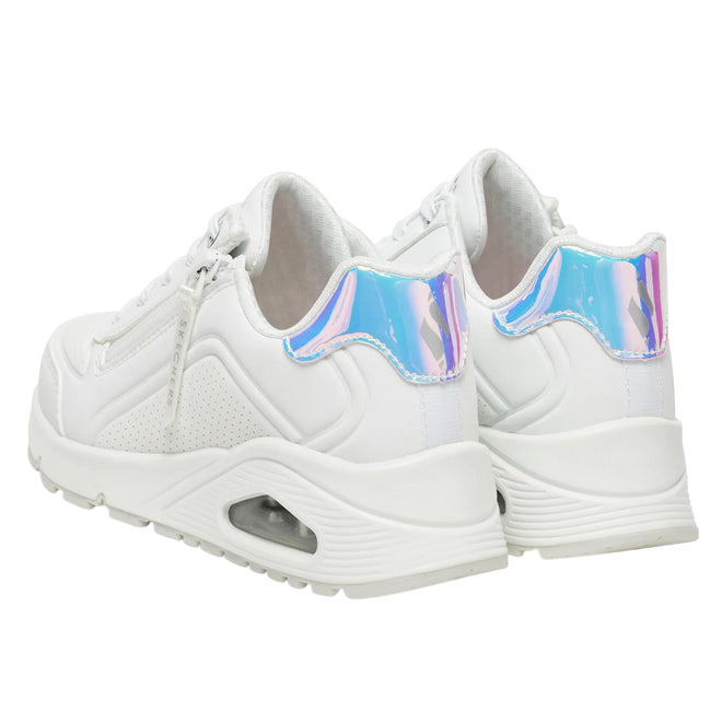 Sneakers junior Skechers UNO Gen1 Zip and Stride (310554L/WHT) Bianco - tallone
