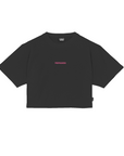 Sportiamo_Propaganda maglietta cropped manica corta Ribs 25SSPRTS975 nero