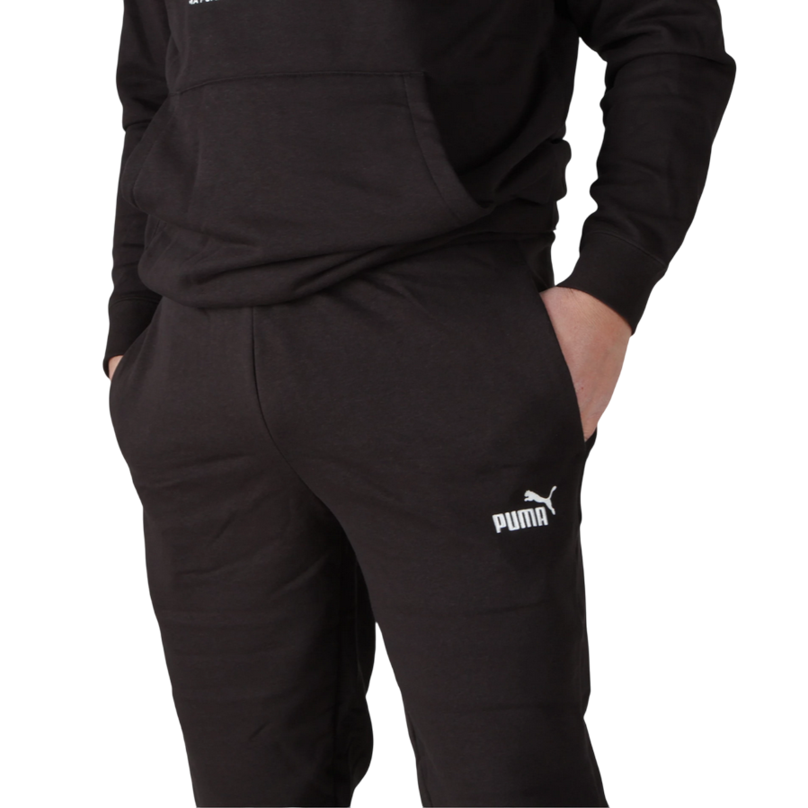 Sportiamo_Puma pantalone sportivo da uomo Essential Logo slim 682644-01 nero1