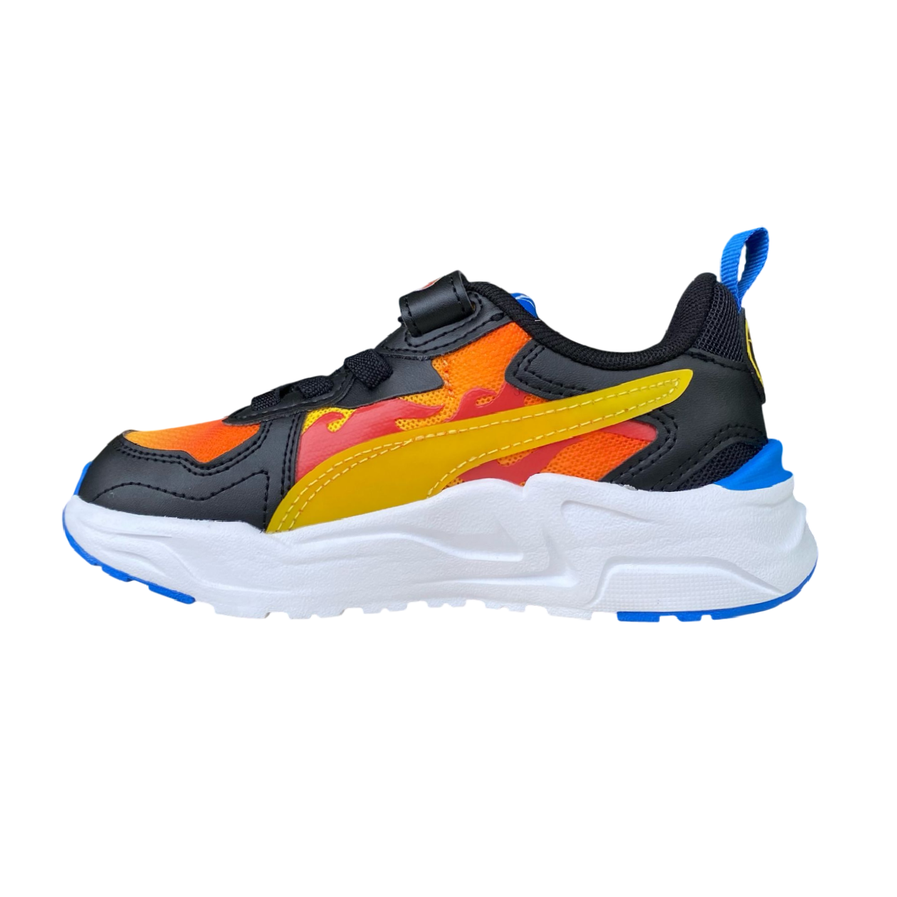 Sportiamo_Puma scarpa da ginnastica junior Trinity Lite Hot Weels 401407-01 nero-acero-fuoco1