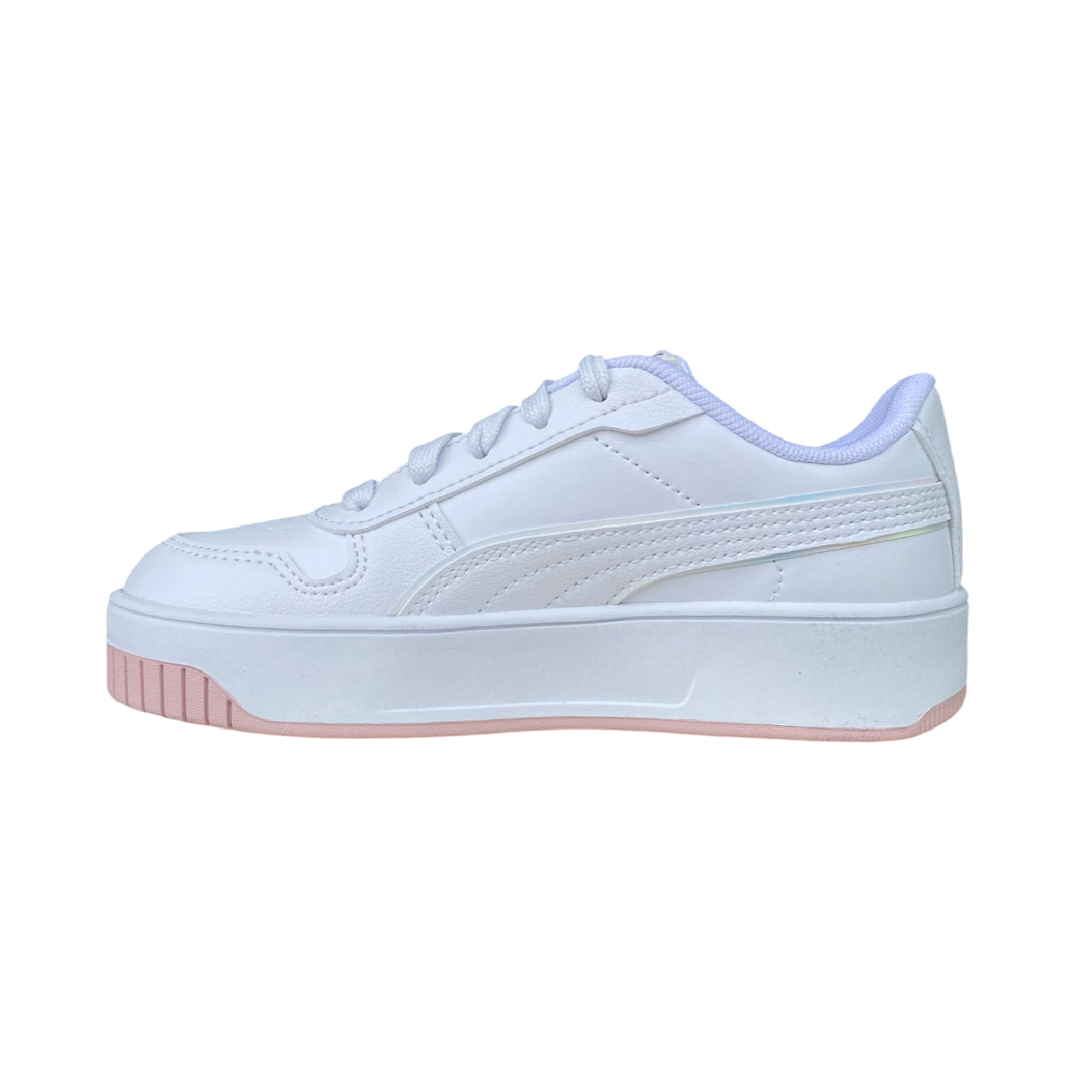 Sportiamo_Puma scarpa sneakers junior Carina Street Holo 2.0 398285-01 bianco-malva1