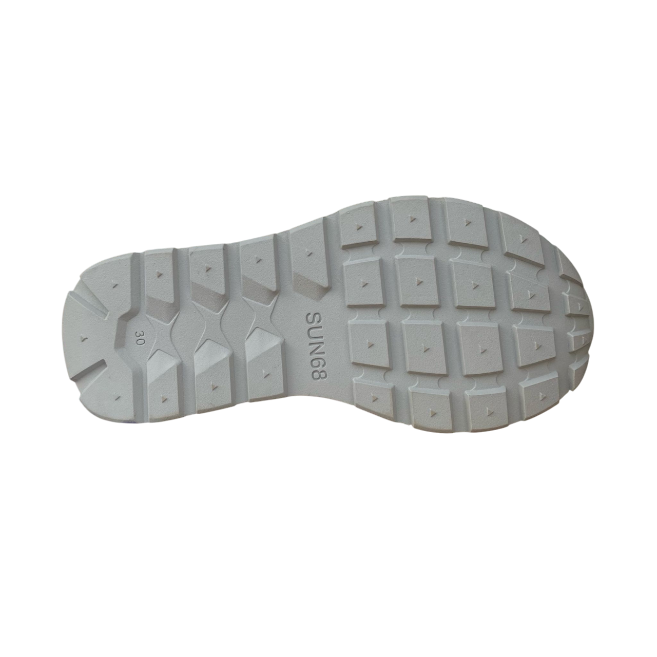 Sportiamo_Sun68 scarpa sneakers in pelle con laccio elastico e stappo da bambina Big Ally Z35408K 44 argento4