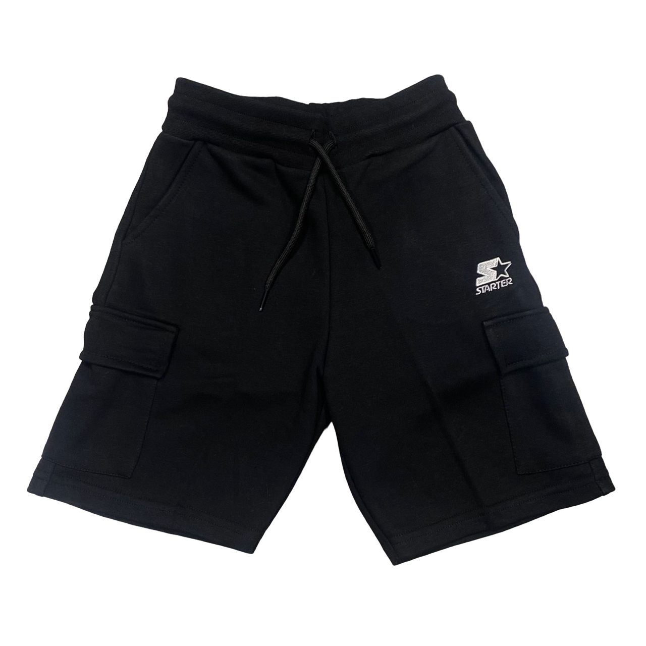 Starter pantaloncino sportivo con tasconi da ragazzo. Colore nero