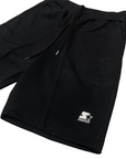 Starter pantaloncino sportivo da uomo in cotone con logo ricamato 74038 nero