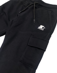 Starter sports trousers with big pockets for boys. Black colour
