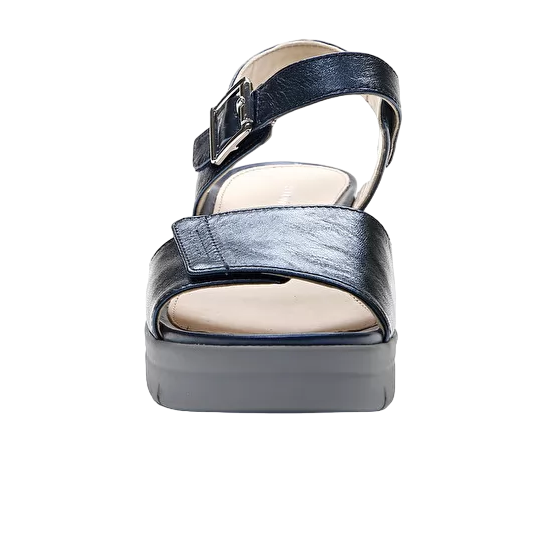 Stonefly sandalo casual da donna Aqua III 2 Laminata 108232 131 blu vista anteriore
