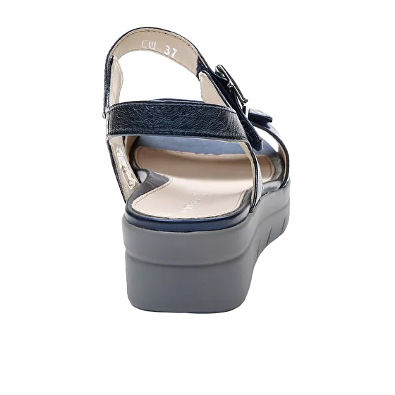 Stonefly sandalo casual da donna Aqua III 2 Laminata 108232 131 blu vista retro