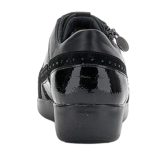 Stonefly women&#39;s casual shoe Paseo IV 38 Nappa leather 219958 000 black