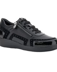Stonefly women's casual shoe Paseo IV 38 Nappa leather 219958 000 black