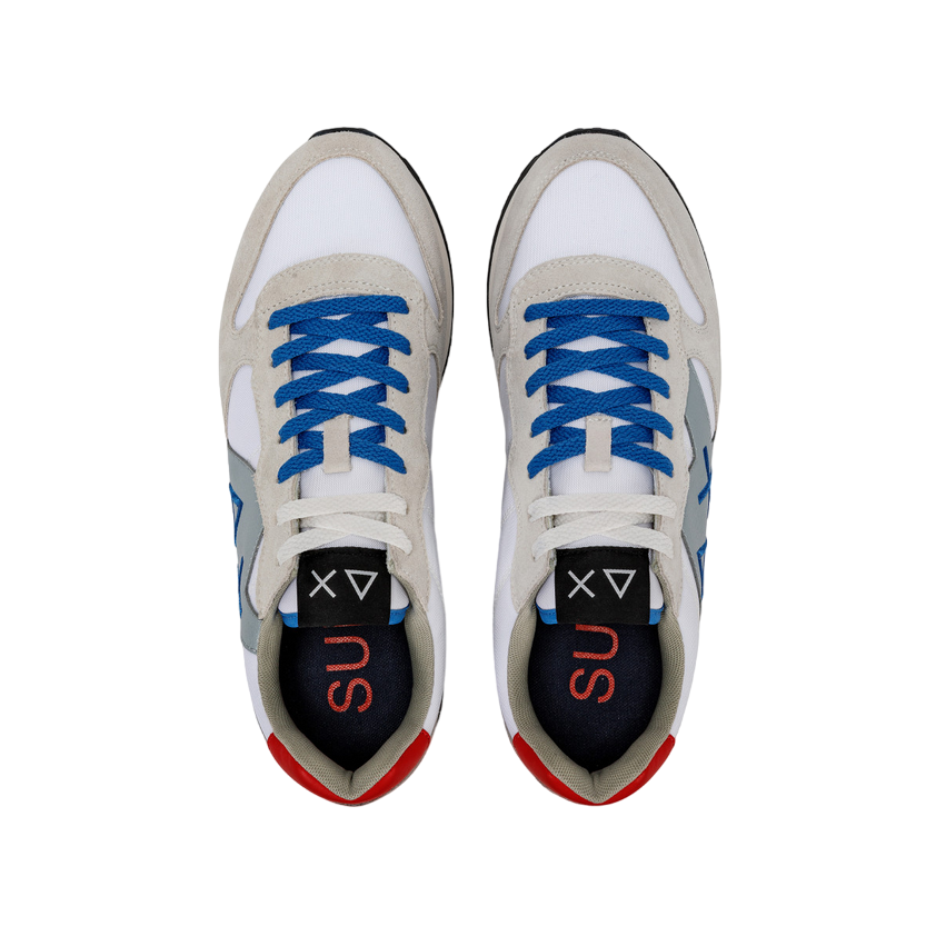 Sneakers Sun68 Jaki Solid Z34111 01 bianche da uomo, design minimalista italiano con dettagli raffinati