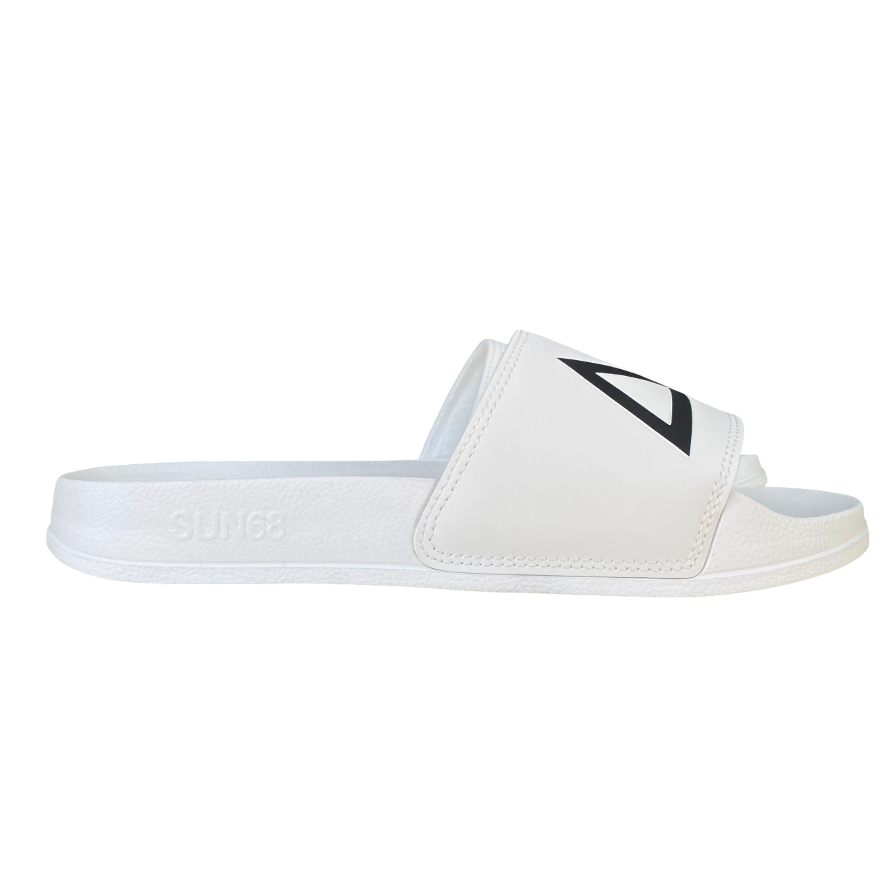 Sun68 ciabatta da uomo con fascia Logo x35102 01 bianco