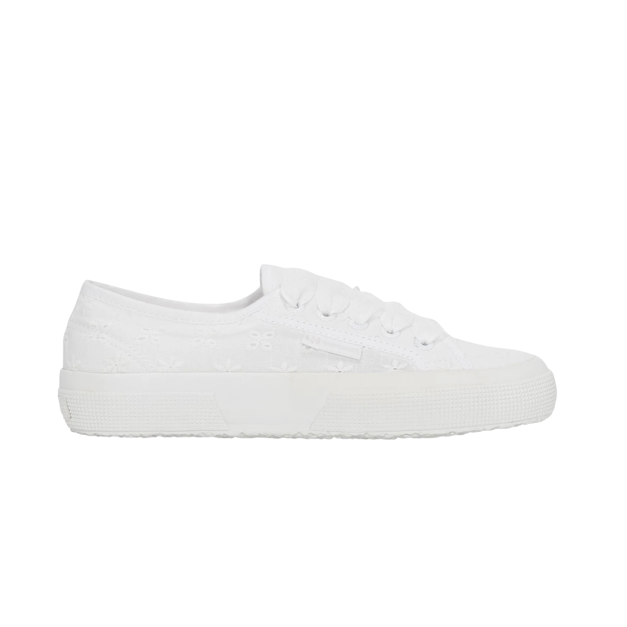 Superga scarpa sneakers da donna con tomaia in cotone Sangallo S5137JW A0A bianco