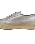 Superga women's sneakers shoe with wedge 2790 Lino ROPE S00BND0 238 beige