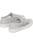 Superga women's sneakers shoe in Macrame 2750 S81219W A0B silver gray