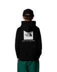 The North Face felpa con cappuccio da ragazzo Teen Redbox NF0A89H9JK nero