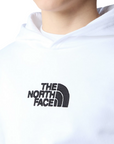 The North Face felpa con cappuccio da ragazzo in cotone leggero NF0A89PRFN4 bianco