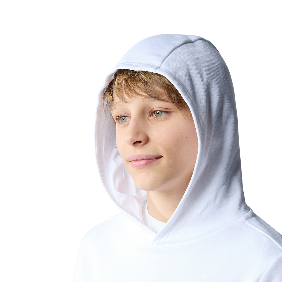 The North Face boys&#39; hoodie in light cotton NF0A89PRFN4 white