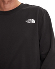 The North Face felpa girocollo da uomo Simple Dome crew NF0A89FBJK3 nero