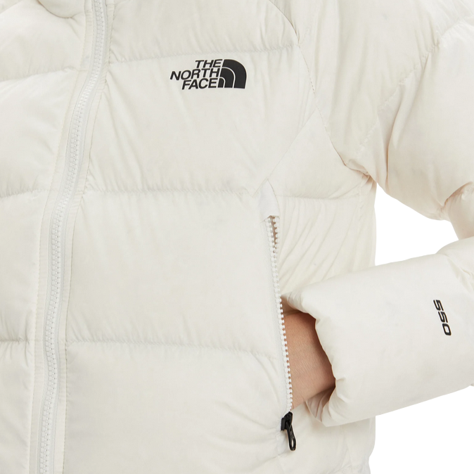 The North Face giubbotto in piuma con cappuccio da donna Hyalite NF0A3Y4RQLI duna bianca