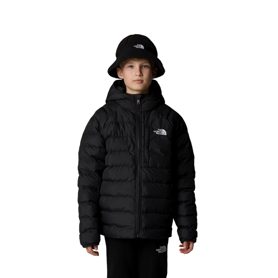 The North Face giubbotto reversibile da ragazzo con cappuccio Perrito NF0A88TWJK3 nero