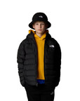 The North Face giubbotto reversibile da ragazzo con cappuccio Perrito NF0A88TWJK3 nero