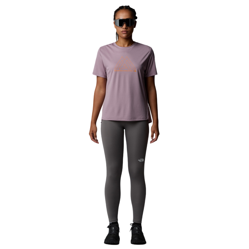 The North Face maglietta manica corta da donna Mountain Athletics Flex NF0A89443OX viola