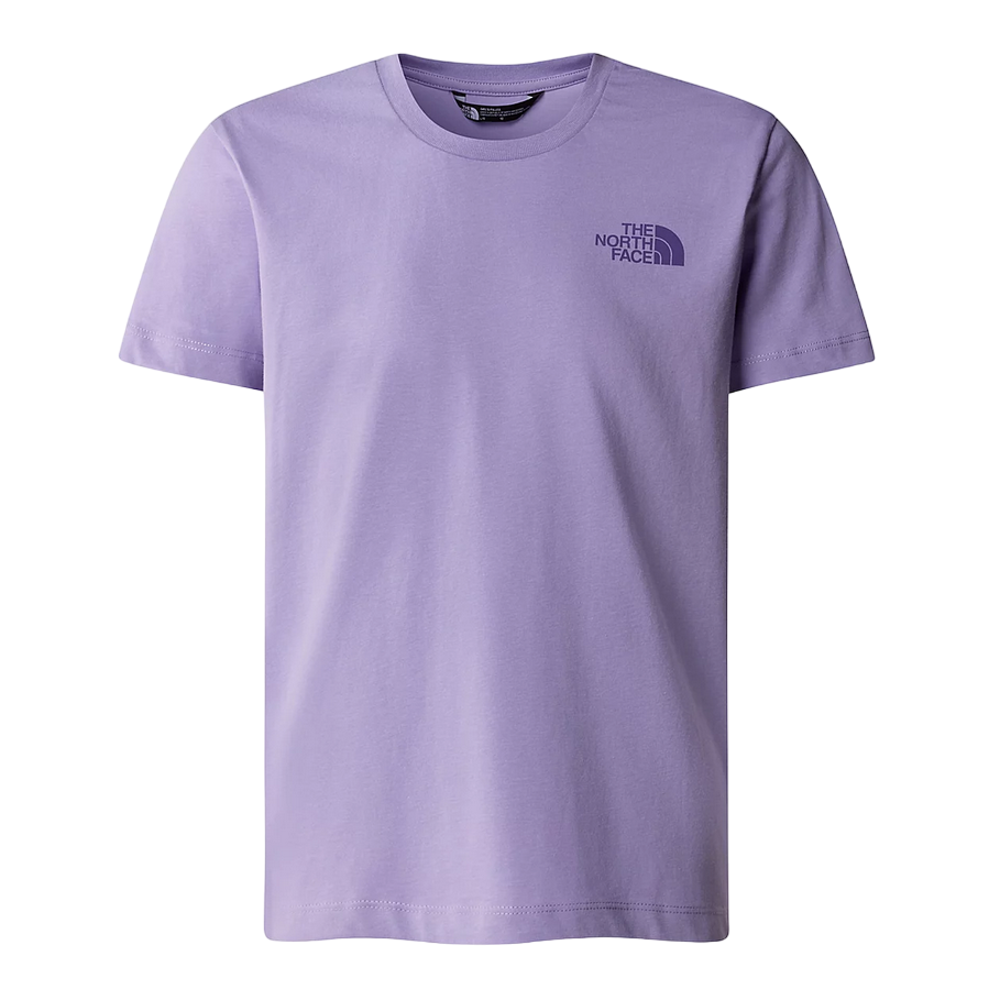 The North Face girls&#39; short sleeve t-shirt Relaxed Graphic NF0A87BCPJO1 purple