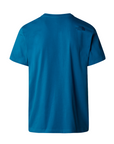 The North Face men's short sleeve t-shirt Mountain Line NF0A87NTRBI1 adriatic blue