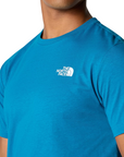 The North Face maglietta manica corta da uomo Redbox NF0A87NVRBI blu adriatico