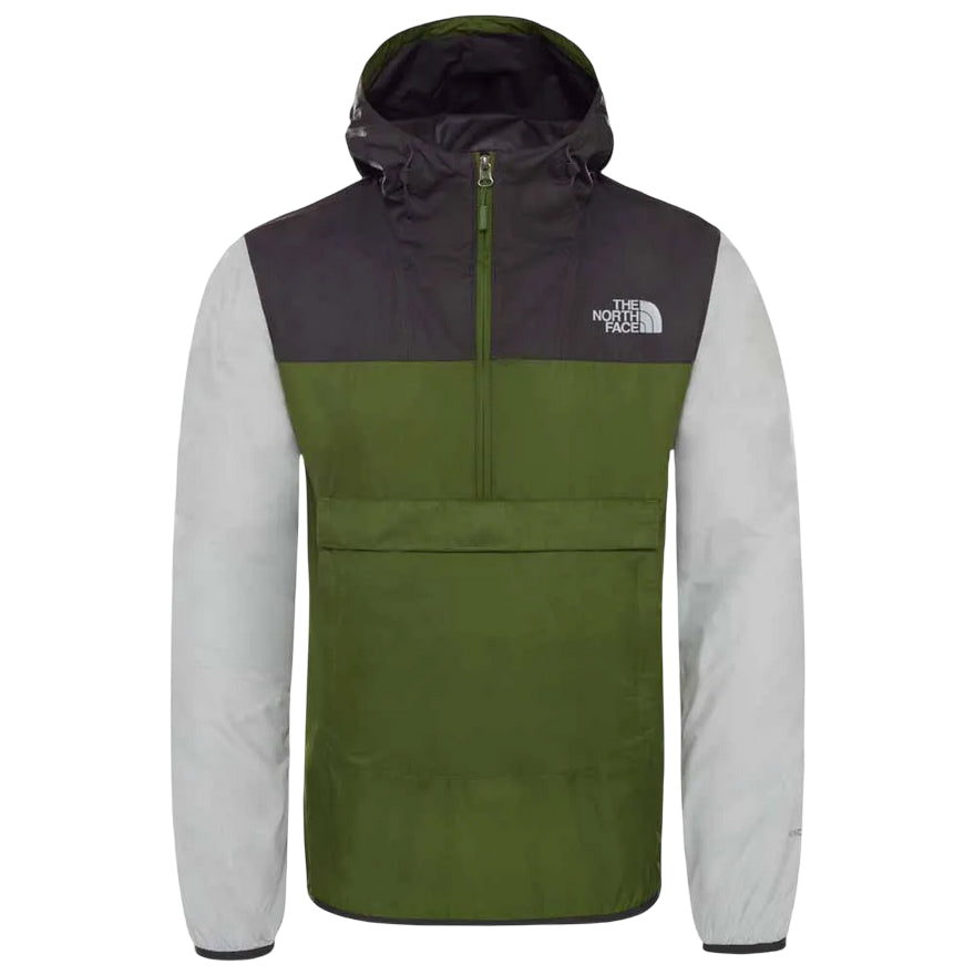 The North Face Giacca Anorak Faronak Uomo Nero-Verde NF0A3FZL3WQ - Vista Frontale