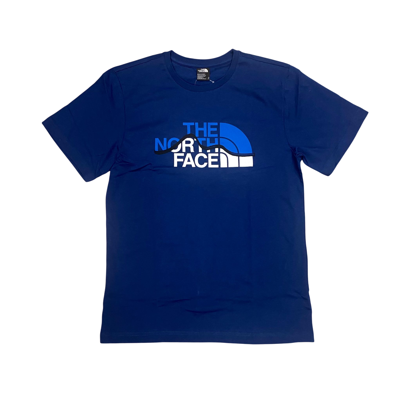 The North Face maglietta manica corta da uomo Mountain Line NF0A87NTD1R1M blu