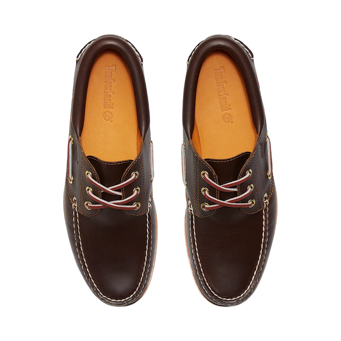 Timberland® Authentic 3-Eye Lug Handsewn Marrone TB030003214 - Scarpe da Barca Uomo tomaia in pelle