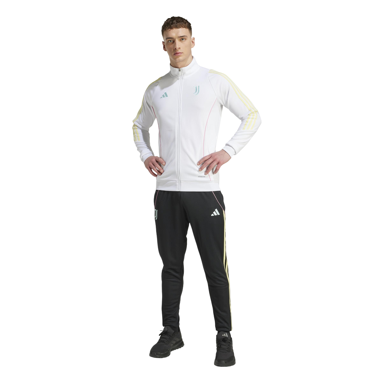 Adidas Tuta Juventus Away Tiro JN9874 2025/26 Uomo vista frontale completa con logo Juventus