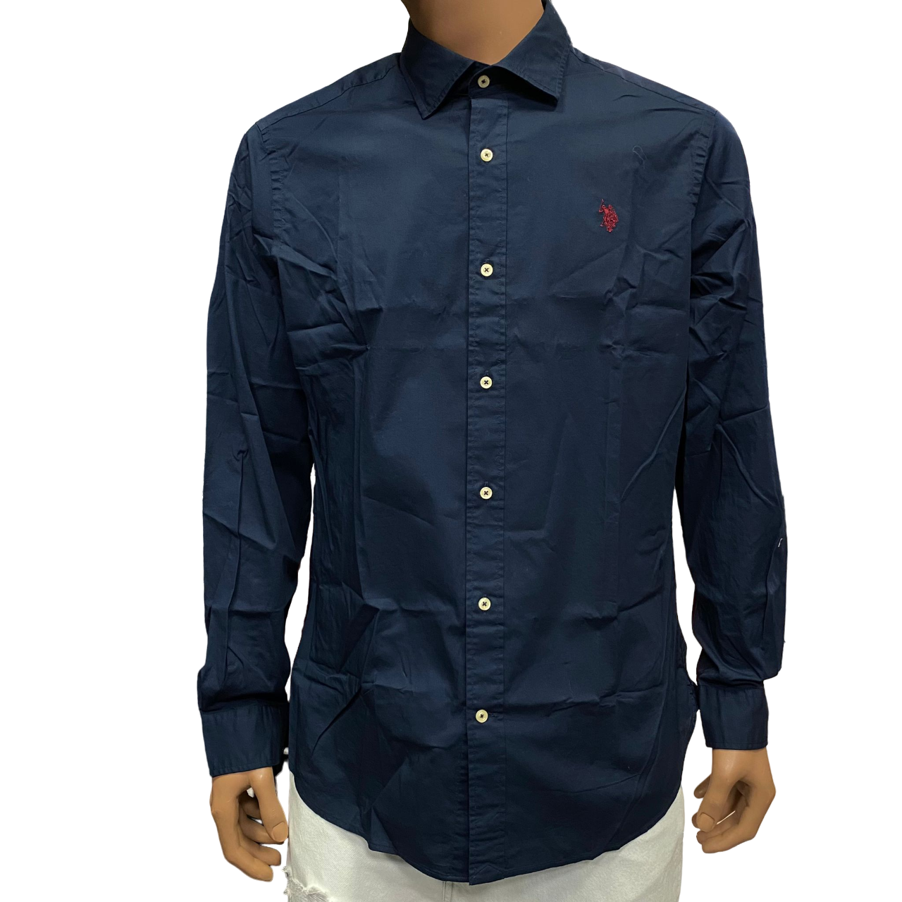 U.S. Polo Assn. Camicia da uomo manica lunga 6402153303 179 blu