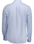US Polo Assn. Long sleeve men's shirt with buttons at the neck 6409152573 130 sky