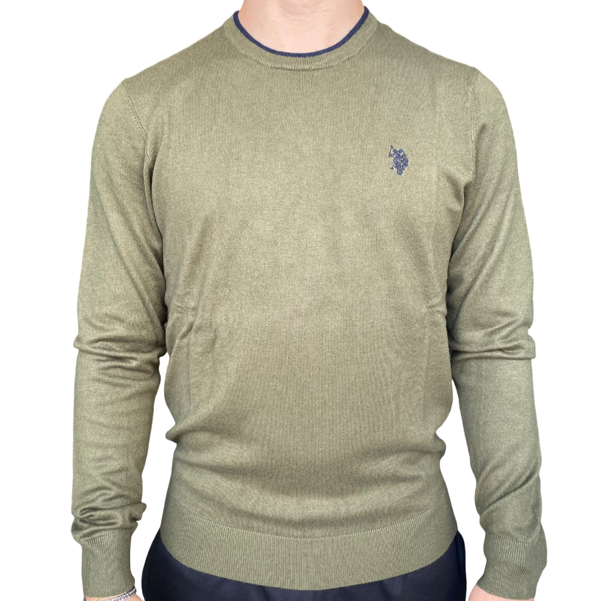 U.S. Polo Assn. maglioncino girocollo da uomo Alf US40173010 346 verde