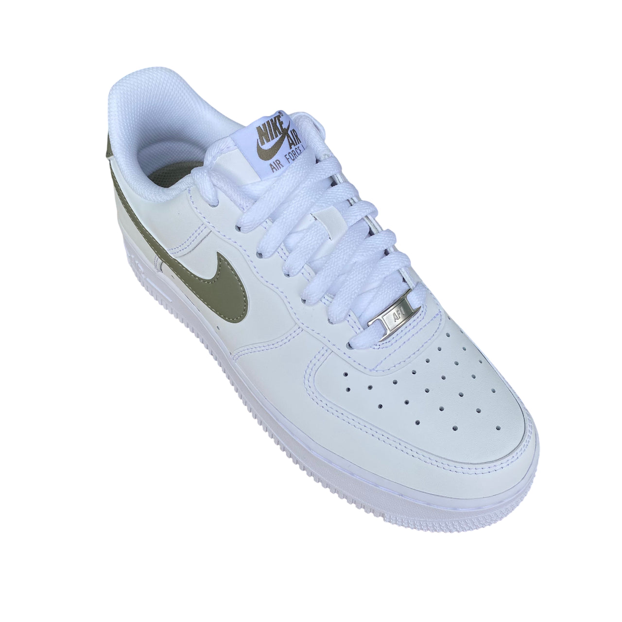Nike FJ4146-116 Air Force 1 &#39;07 Bianco-Verde - Sneakers Uomo Iconiche