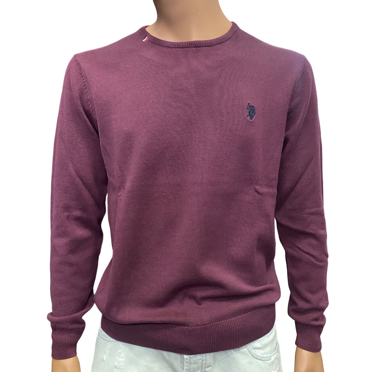 US Polo Assn maglioncino girocollo da uomo Cris US40173004 359 prugna