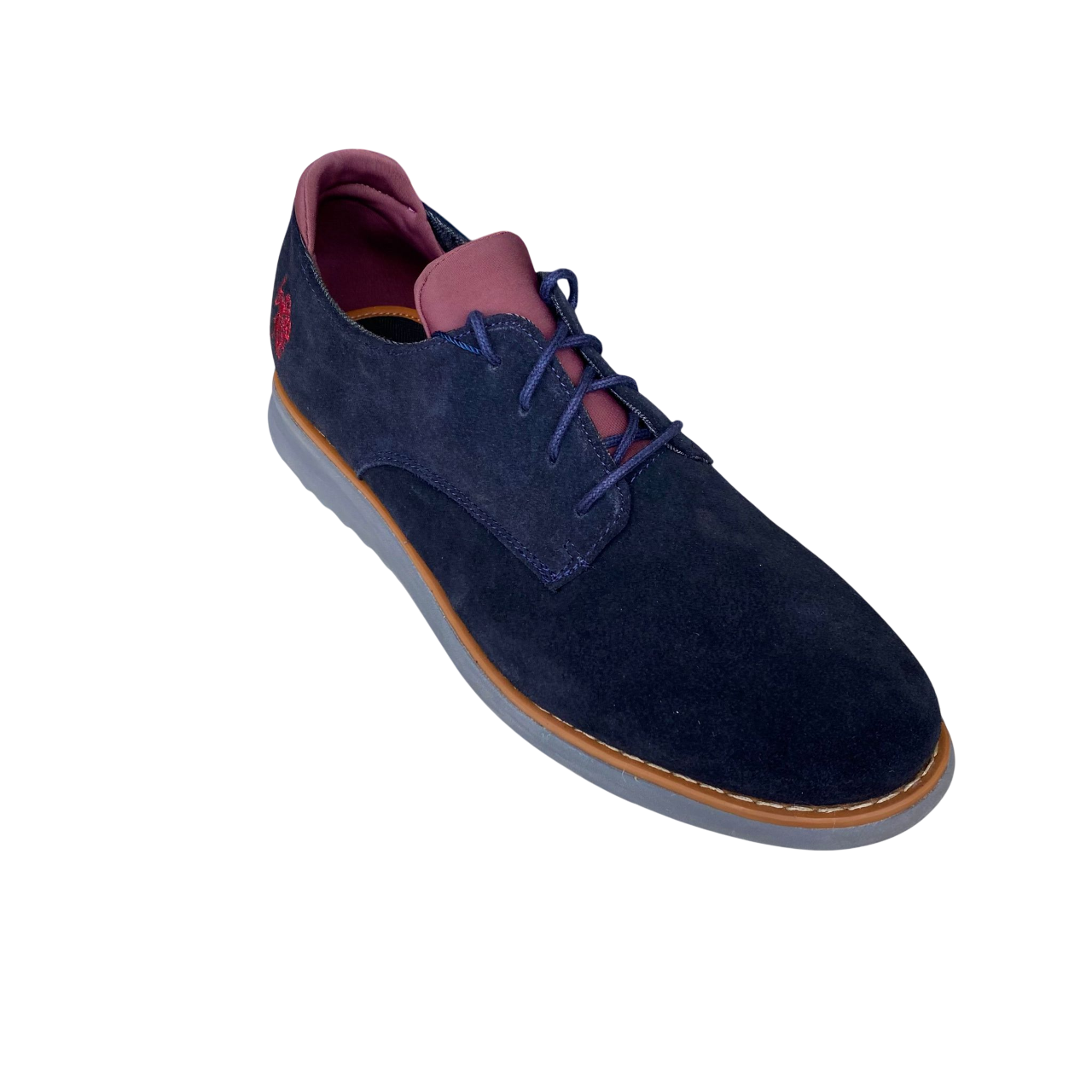 US Polo Assn. scarpa sneakers da uomo VLAD suede YAGI4079W8/S1 blu