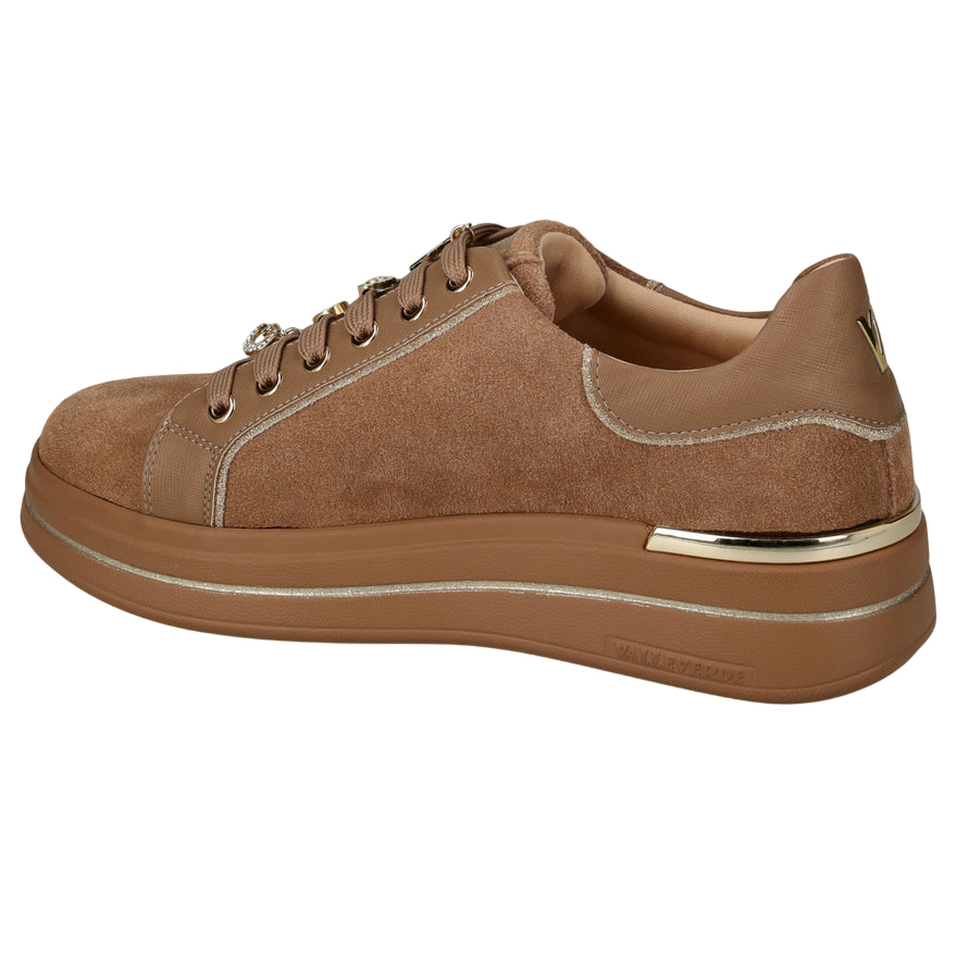 Valleverde 35480 Scarpe Donna Tortora - Sneakers Comode in Pelle con Design Elegante - interno