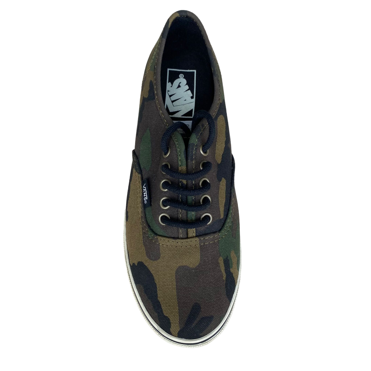 Vans Authentic Lo Pro oliva da donna, modello VN0T9NAT0 con profilo basso e suola in gomma waffle - alto
