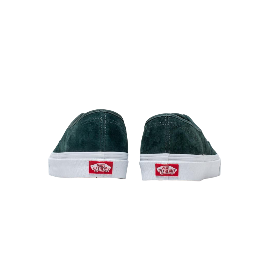 Sneakers Vans Authentic VN0A38EMU5J verde abete da donna in pelle scamosciata con suola in gomma vulcanizzata e design premium - posteriore