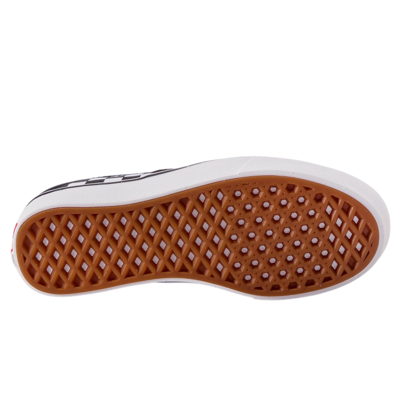 Sneakers Vans Comfycush Authentic VN0A3WM8VN81 nere a scacchi vegan da uomo con suola Comfycush e design classico a scacchiera - suola