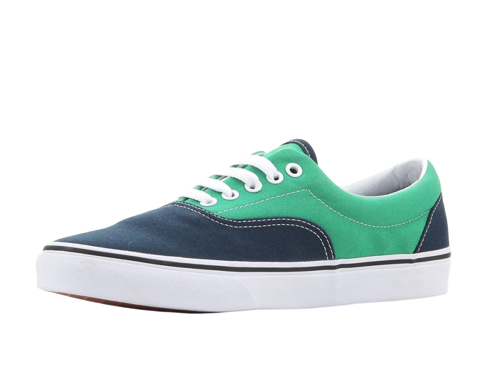 Vans Era blu-verde da uomo, modello VN00018FI9H con suola in gomma waffle