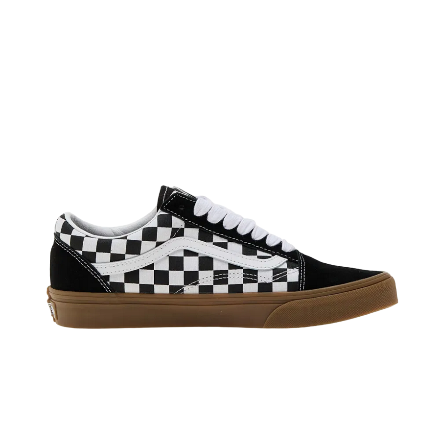 Vans scarpa sneakers da adulti Old Skool con quadri VN0A2Z42BM81 nero-bianco