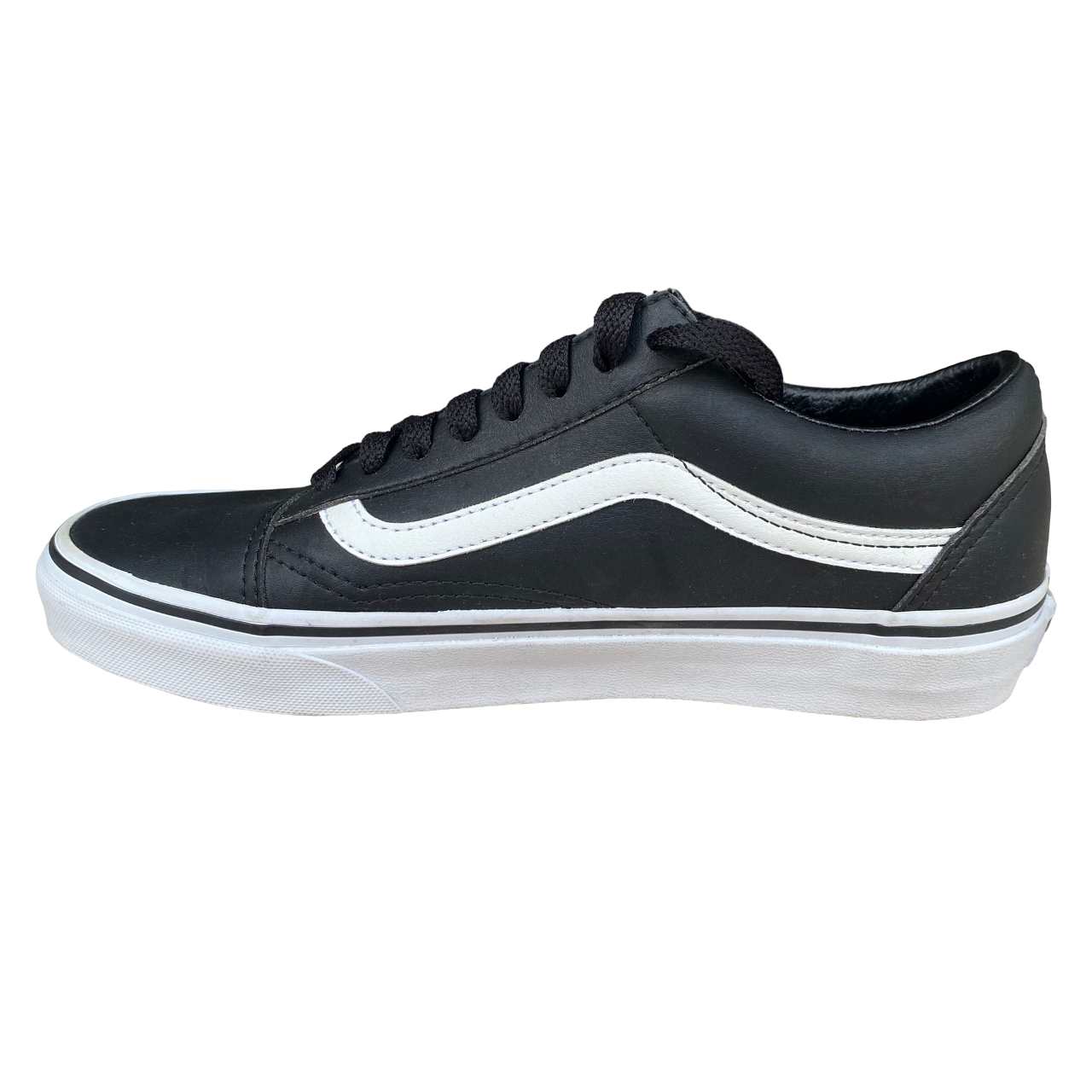 Vans Old Skool adult sneakers shoe in leather VN0A38G1NQR black-white