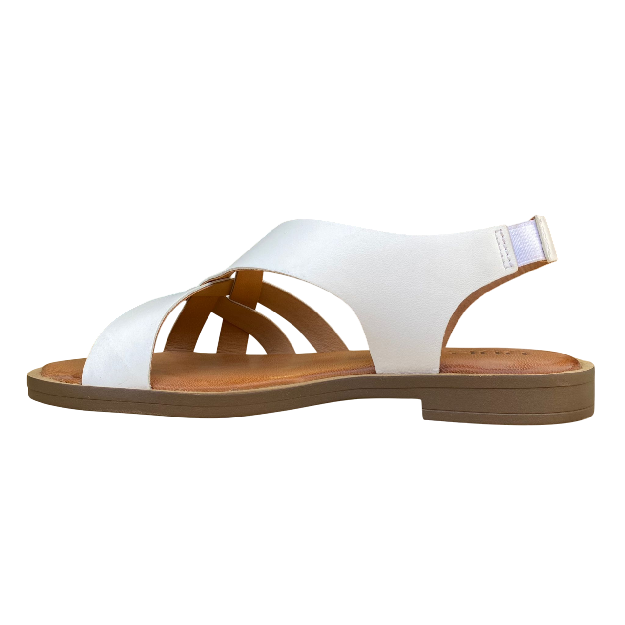 Vueva sandalo donna tacco basso WD-425R24 WHT bianco elegante vista laterale interna